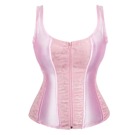 Corset Women Strap Polka Jacquard Gothic Bustier - Corset - Elsvios - Mad Fly Essentials