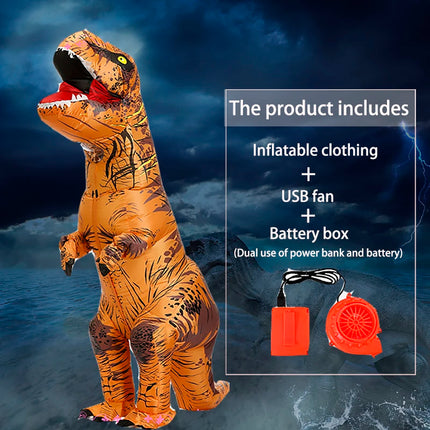 Inflatable T-Rex Dinosaur Kid Adult Funny Party Costume