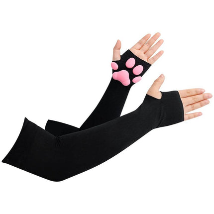 Women 3D Cat Paw Gloves High Socks - Mad Fly Essentials