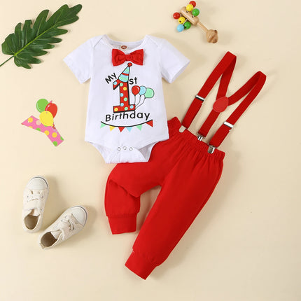 Clothing Set Baby Boy First Birthday Rompers Overalls - Clothing Set - Prowow - Mad Fly Essentials