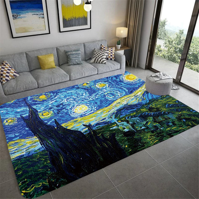 Home Van Gogh Starry Night Living Area Rug