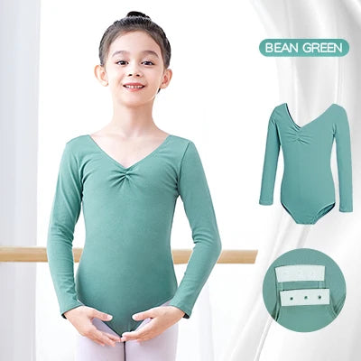 Girl Seasonal Wear Ballet Dance Cotton Bodysuit Leotard - Girl Seasonal Wear - Kooy - Mad Fly Essentials