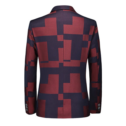 Blazer Men 3D Sequin Printed Pocket Lapel Blazer - Blazer - Micoopie - Mad Fly Essentials