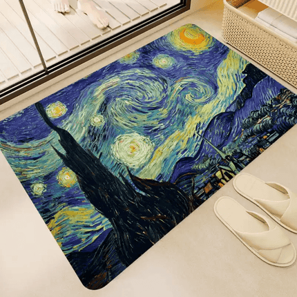 Van Gogh Oil Paintings Room Welcome Mats - Mad Fly Essentials