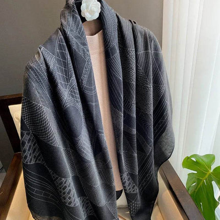 Women Spanish Silk Pashmina Floral Square Shawls - Mad Fly Essentials