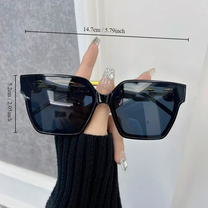 Women Sunglasses Retro Large Frame Concave Eyewear - Women Sunglasses - Barcur - Mad Fly Essentials