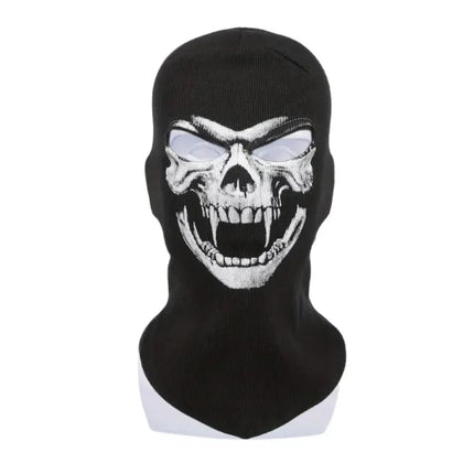 Balaclava Black Ghost Skull Face Mask - Balaclava - Heatboywade - Mad Fly Essentials