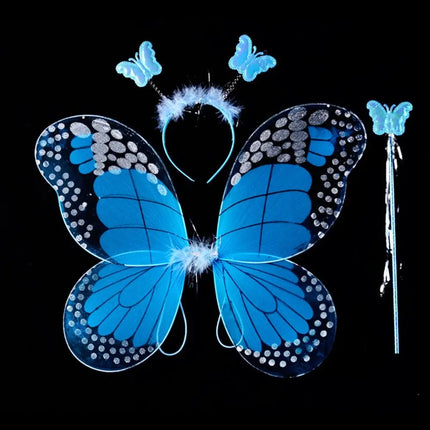 Costume Set 4pc LED Fairy Butterfly Girl Costumes - Costume Set - Bear Leader - Mad Fly Essentials