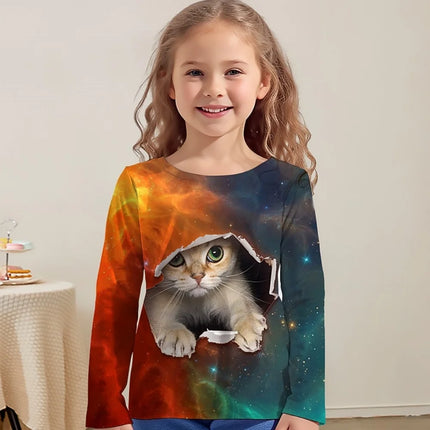 Shirt Baby Girl 3D Unicorn Cat Animal Tops - Shirt - DXTON - Mad Fly Essentials