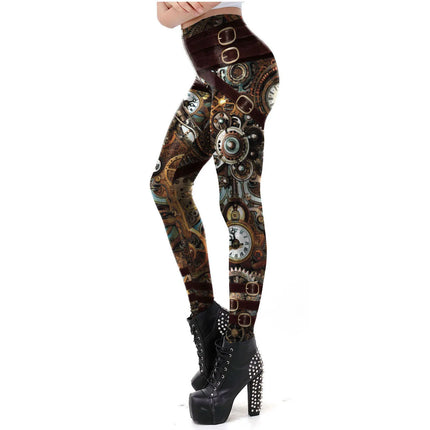Fitness Leggings Women Slim 3D Steampunk Leggings - Fitness Leggings - Youre My Secret - Mad Fly Essentials