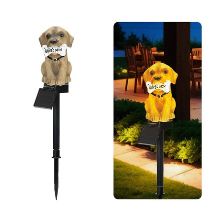 Solar Dog Owl Garden Lawn Lamp - Mad Fly Essentials