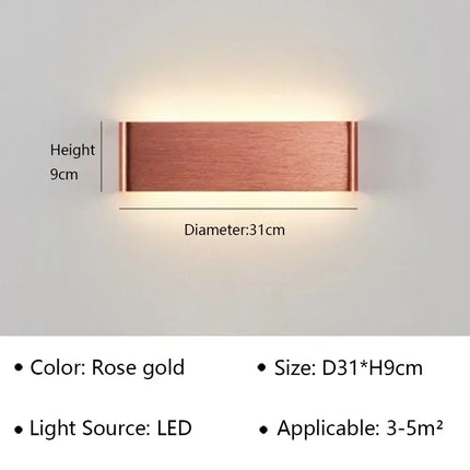 LED Wall Sconce Minimalist Bedside Indoor Light - LED Wall Sconce - JGT - Mad Fly Essentials