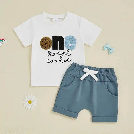 Baby Boy First Birthday Cookie Outfit - Mad Fly Essentials