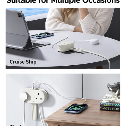 Home Electronics Pocket Power Strip Extension USB Type C (UK) - Home electronics - Wenjie Brother - Mad Fly Essentials