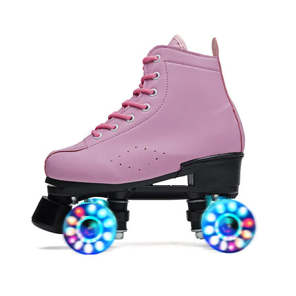 Women Footwear 7 Color Leather Rolling Skates - Women Footwear - DF ECHO - Mad Fly Essentials