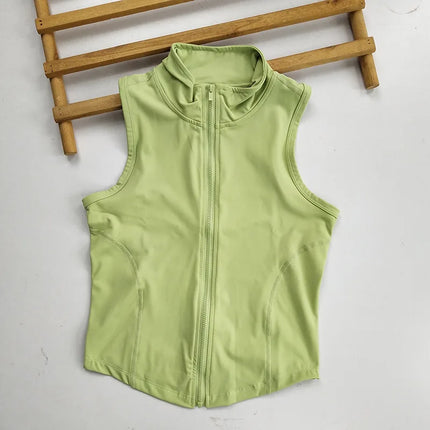 Fitness Top Women Zip Sleeveless Training Vest - Fitness Top - HBJD - Mad Fly Essentials