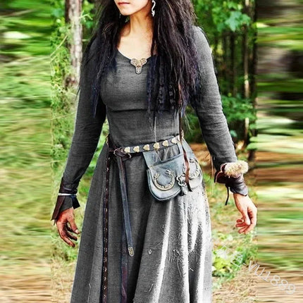 Costume Dress Women Medieval Viking Gothic Fairy Costume - Costume Dress - Retro Dress - Mad Fly Essentials