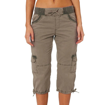 Women's Slim-Fit Capri Cargo Pants