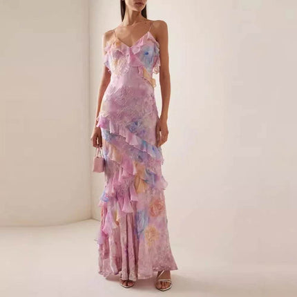 Women Sleeveless Floral Bohemian Beach Dress - Mad Fly Essentials