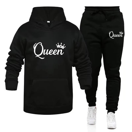 Hoodies Women King Queen Lover Couple Sweatshirt 3D Hoodies - Hoodies - Adogirl - Mad Fly Essentials