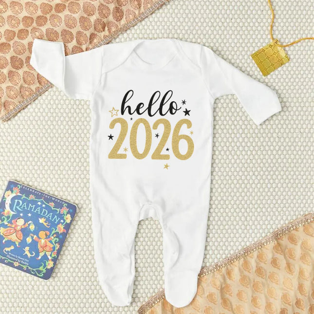Baby Romper Boy Hello 2026 Long Romper - Baby Romper - Aynigiell - Mad Fly Essentials