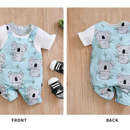 Baby Boy 0-18M Koala Print Jumpsuit Rompers - Mad Fly Essentials