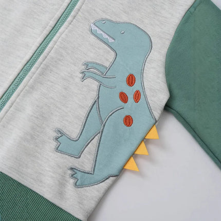 Jacket Baby Boys Cartoon Dinosaur Fall Hooded Camouflage Jackets - Jacket - Rubby - Mad Fly Essentials