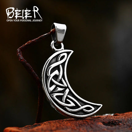 Necklace Men European Celtic Knot Retro Crescent Pendant - Necklace - Celtic Life - Mad Fly Essentials