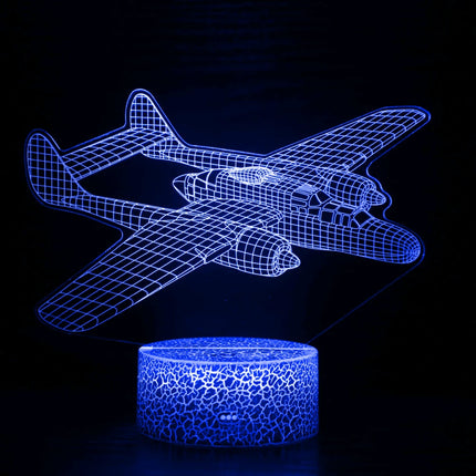 LED Night Light Airplane 3D USB Lamp - LED Night Light - Airinou - Mad Fly Essentials
