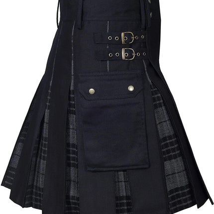 Costume Wear Men Plaid Scottish Buckle Skirt - Costume Wear - Instant Costumes - Mad Fly Essentials