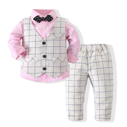 Gentleman Outfit Baby Boy Formal Costume Suit - Gentleman Outfit - Babyboo - Mad Fly Essentials