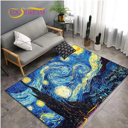 Area Rug Van Gogh Starry Night Living Home Rug - Area Rug - Louisidream - Mad Fly Essentials