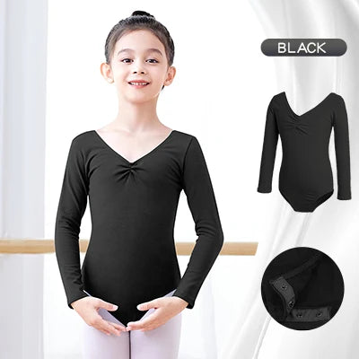 Girl Seasonal Wear Ballet Dance Cotton Bodysuit Leotard - Girl Seasonal Wear - Kooy - Mad Fly Essentials