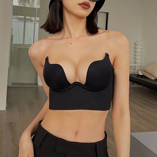 Women Bralette Backless Low Cut Bra - Mad Fly Essentials