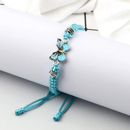 Bracelet Butterfly Girl Chain Link Braided Wearables - Bracelet - Losstower - Mad Fly Essentials