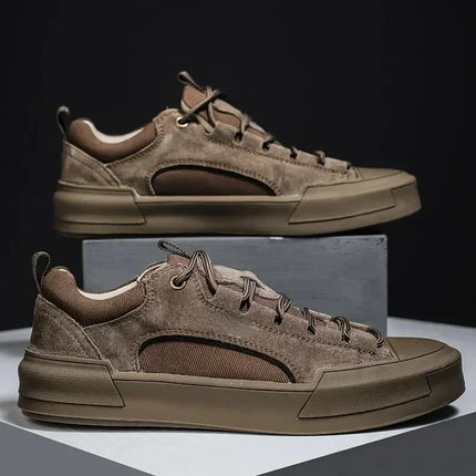 Men Footwear Vintage Leather High Casual Sneakers - Men Footwear - Picksummer - Mad Fly Essentials