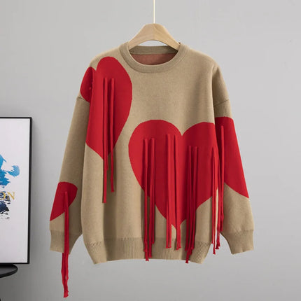 Sweater Women Oversized Retro Gothic Pullover - Sweater - Karrcat - Mad Fly Essentials