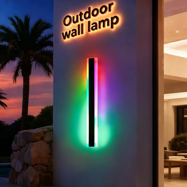 LED Wall Sconce RGB Intelligent Remote Outdoor Light - LED wall Sconce - YNL - Mad Fly Essentials