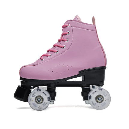 Women Footwear 7 Color Leather Rolling Skates - Women Footwear - DF ECHO - Mad Fly Essentials