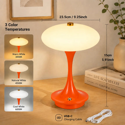 Desk Lamp Vintage Bedroom LED USB Mushroom Lamp - Desk Lamp - Nordic Creations - Mad Fly Essentials
