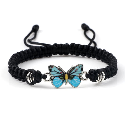 Bracelet Butterfly Girl Chain Link Braided Wearables - Bracelet - Losstower - Mad Fly Essentials