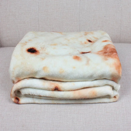 Home Winter Warm Pizza Tortilla Throw Blanket