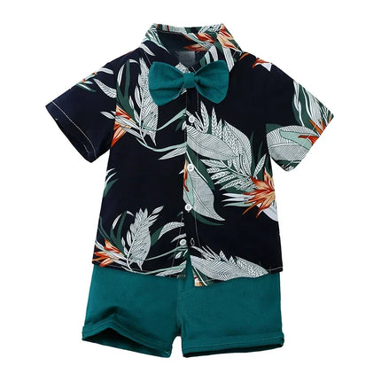 Clothing Set Boy Summer Floral Vacation Seasonal Wear - Clothing Set - Surferfish - Mad Fly Essentials