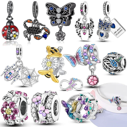 Business Attire Ladybug Scorpion Dangle Charm Bracelets - Business Attire - Hapour - Mad Fly Essentials