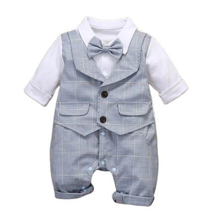 Baby Boy 3-24M Gentleman Plaid Formal Outfit