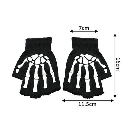 Men Accessories Knitted Luminous Skeleton Gloves - Men Accessories - Harleen Quinzel - Mad Fly Essentials