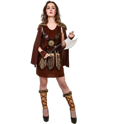 Women Viking Medieval Cosplay Party Dress