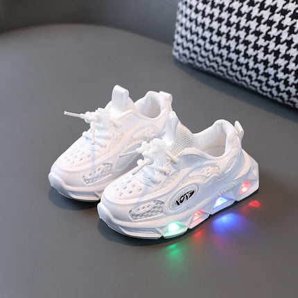 Kids LED Shoes Baby Boy Luminous Black Sneakers - Kids LED Shoes - Ealsqn - Mad Fly Essentials