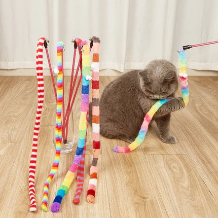 Pet Essentials Rainbow Long Tail Caterpillar Cat Toy - Pet Essentials - Ahwoo and Groo - Mad Fly Essentials