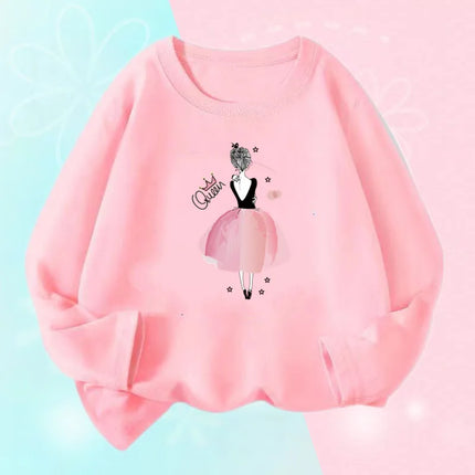 Hoodies Girls Long Heart Kids Graphic Tee Tops - Hoodies - Lolocee - Mad Fly Essentials